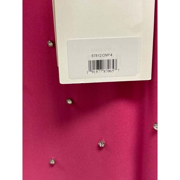 Mac Duggal Rhinestone Pink Formal Gown Maxi Dress NWT Size 4 67812 - Picture 8 of 8